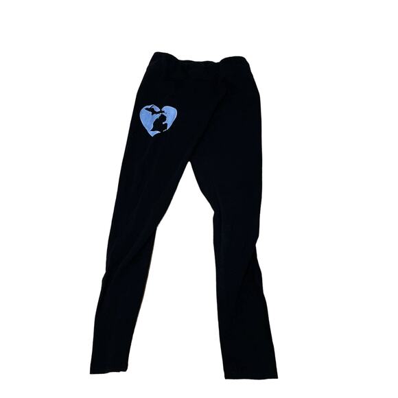 Michigan heart black sunfrog leggings size medium - Picture 1 of 5